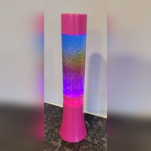 Magical Pink Lamp: Color-Changing Light with Swirling Motion. 13 inch